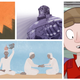 Clockwise from left: Harlem Unbound, Infinity Gauntlet, Escape From Flat Earth, and The Game of Real Life.